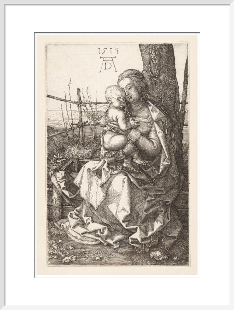 Virgin and Child Seated by a Tree - Art Print