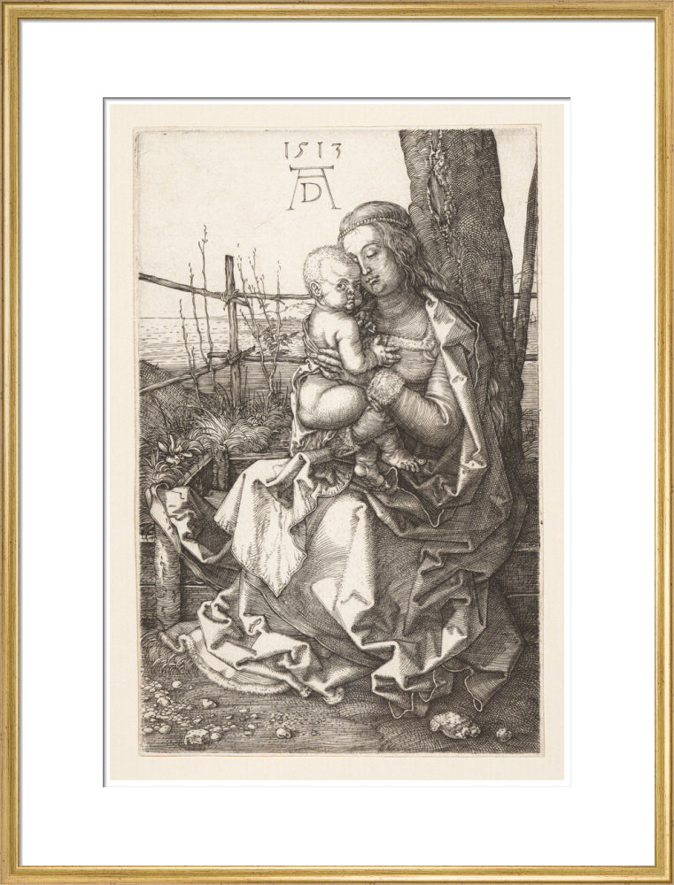 Virgin and Child Seated by a Tree - Art Print