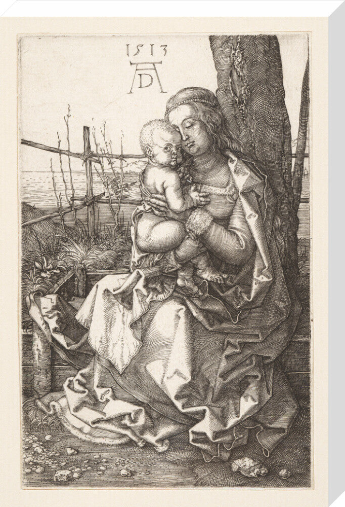 Virgin and Child Seated by a Tree - Art Print