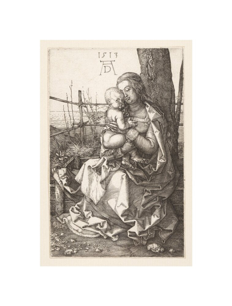 Virgin and Child Seated by a Tree - Art Print