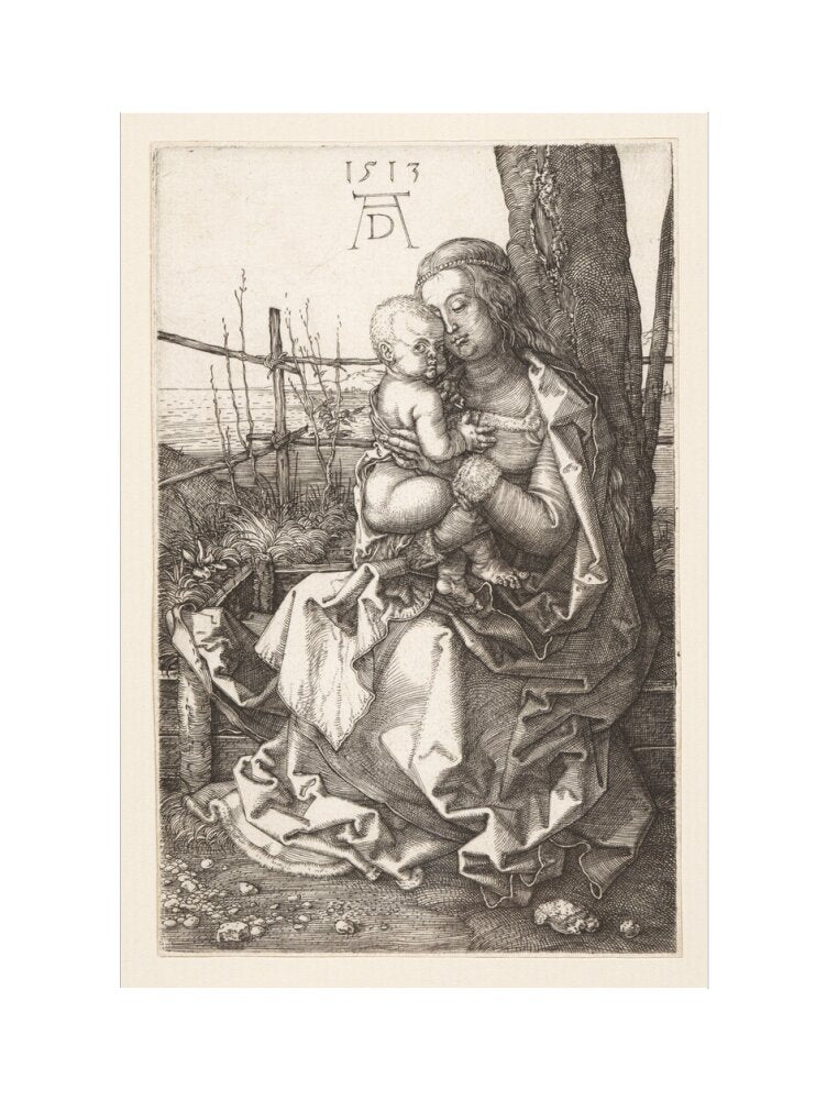 Virgin and Child Seated by a Tree - Art Print