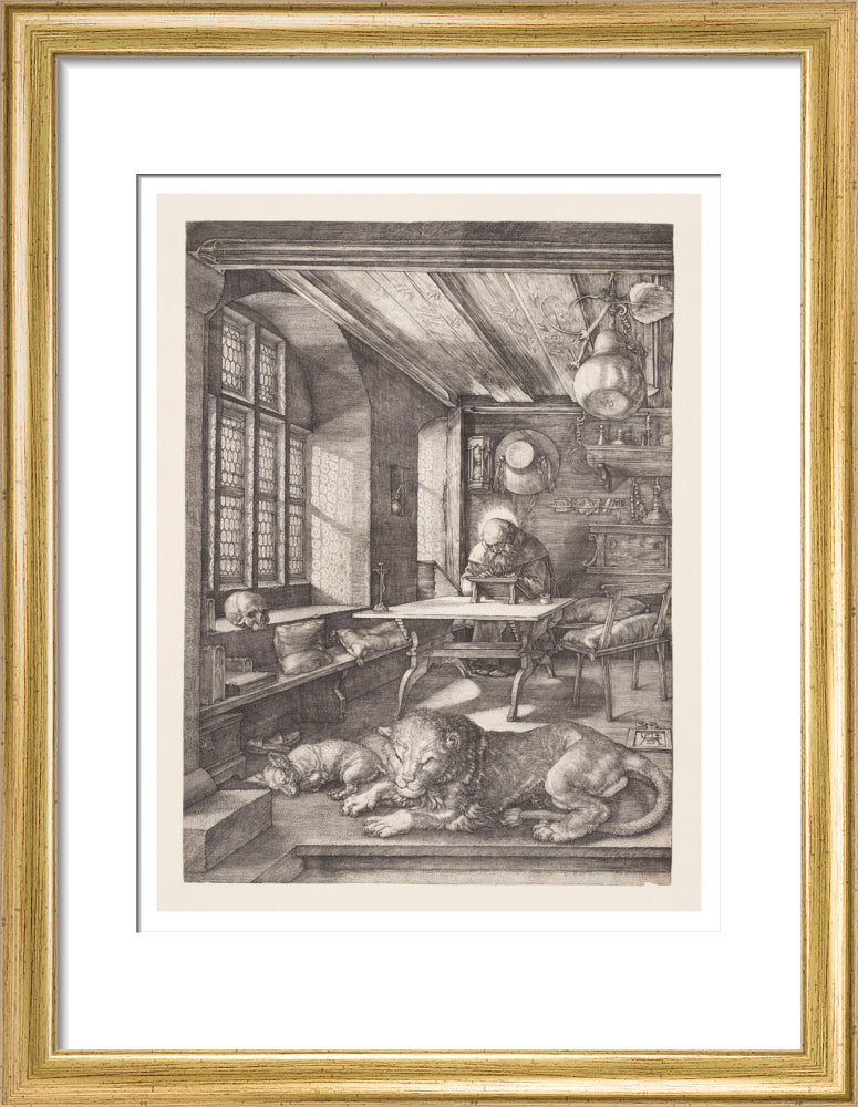 St Jerome in His Study - Art Print