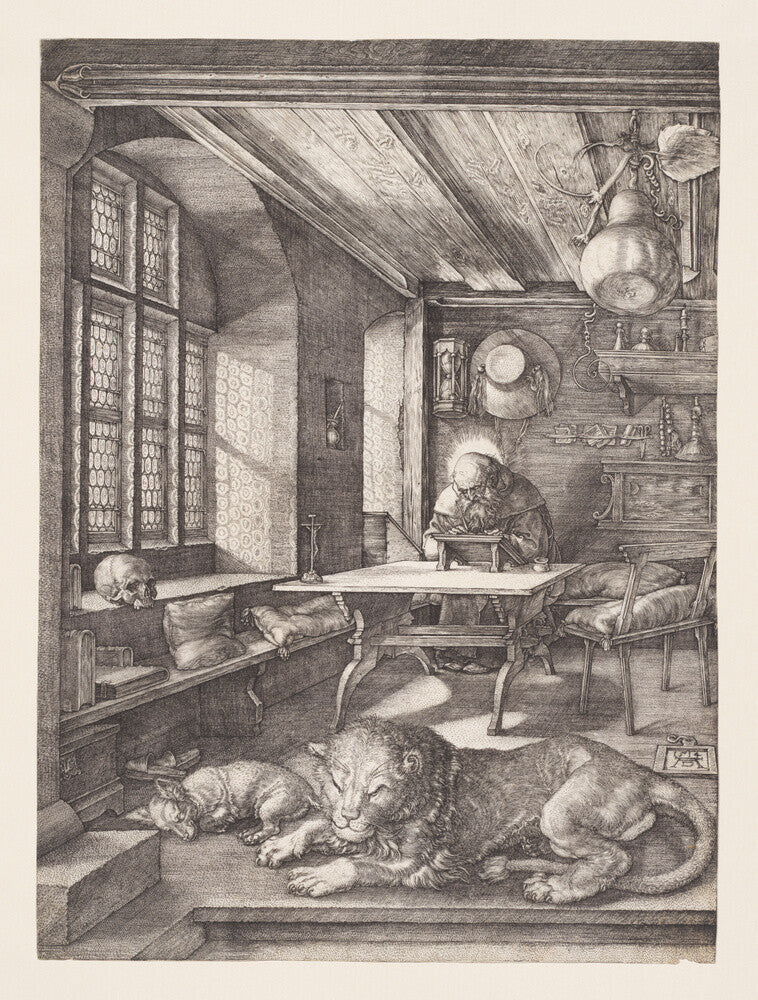 St Jerome in His Study - Art Print