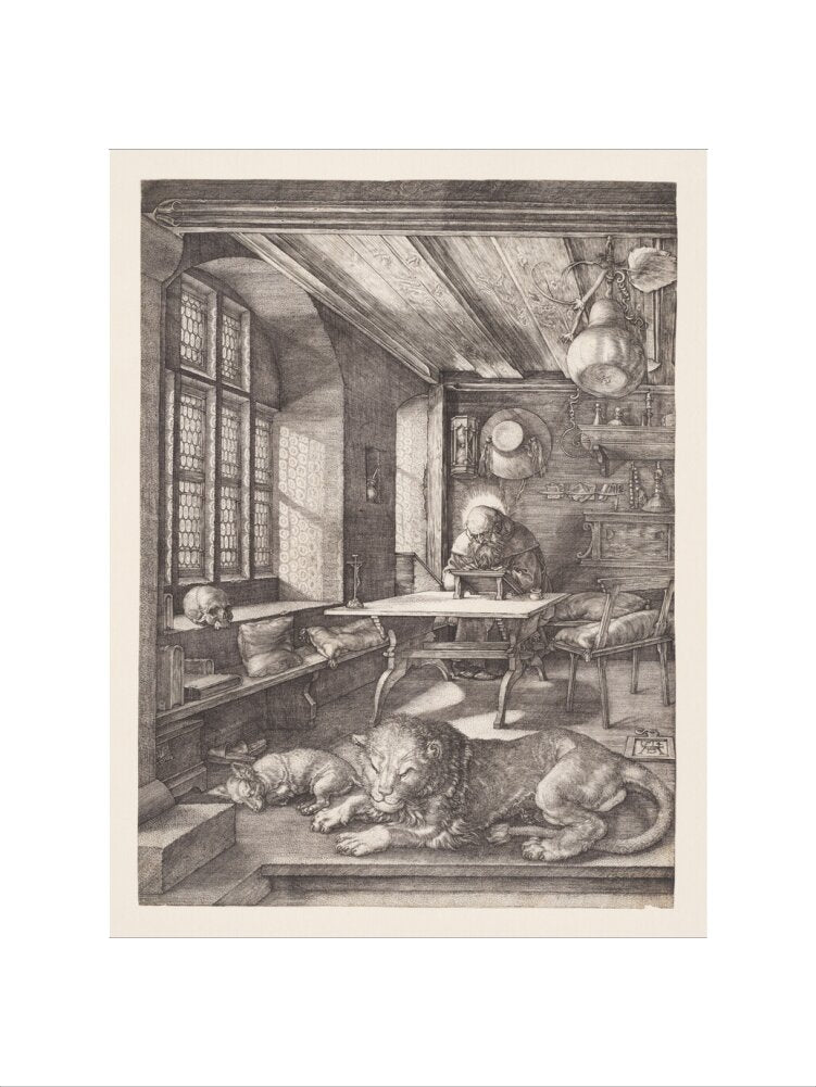 St Jerome in His Study - Art Print