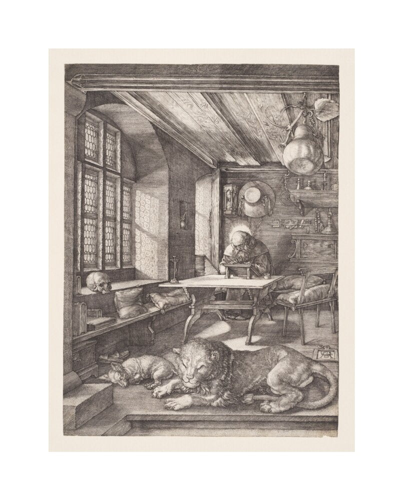 St Jerome in His Study - Art Print
