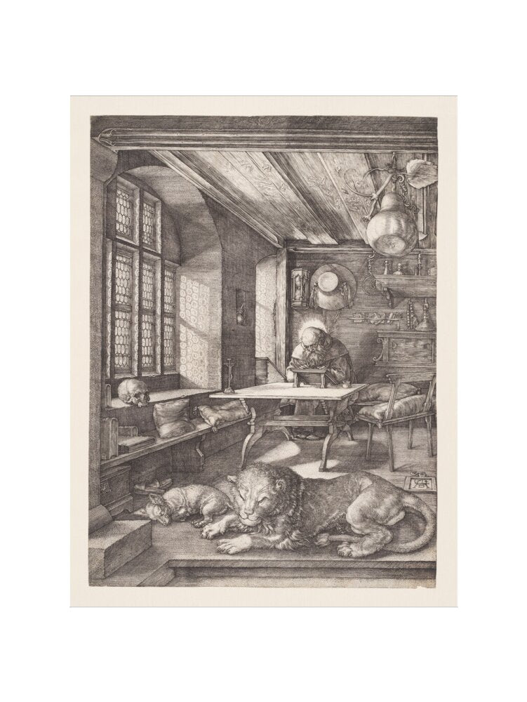 St Jerome in His Study - Art Print