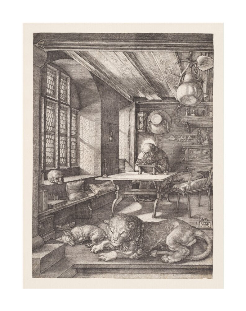 St Jerome in His Study - Art Print