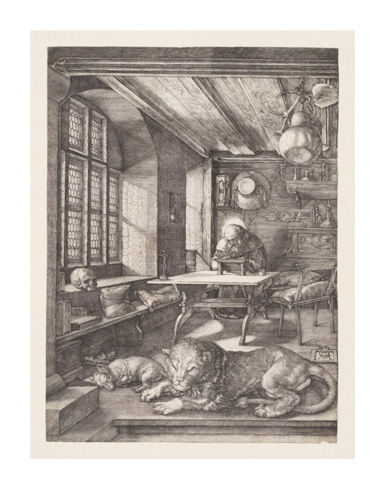St Jerome in His Study - Art Print