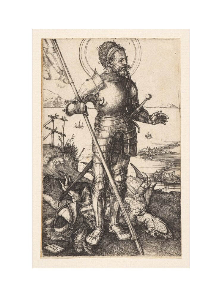 St George on Foot - Art Print