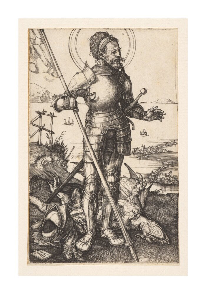 St George on Foot - Art Print