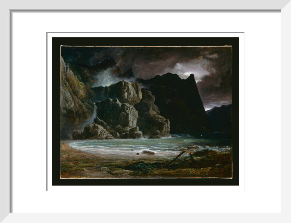 View of a Norwegian Lake Before the Sun has Dissipated the Early Morning Mist