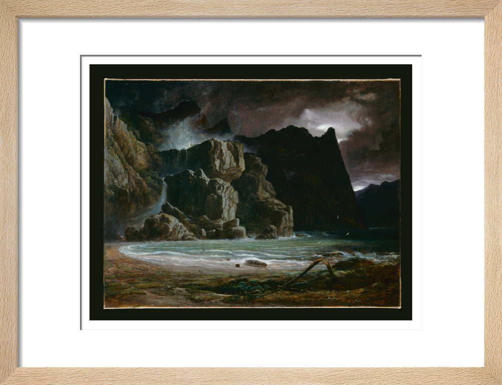 View of a Norwegian Lake Before the Sun has Dissipated the Early Morning Mist