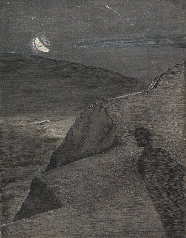 The cliff to the north - Art Print