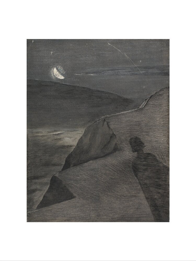 The cliff to the north - Art Print