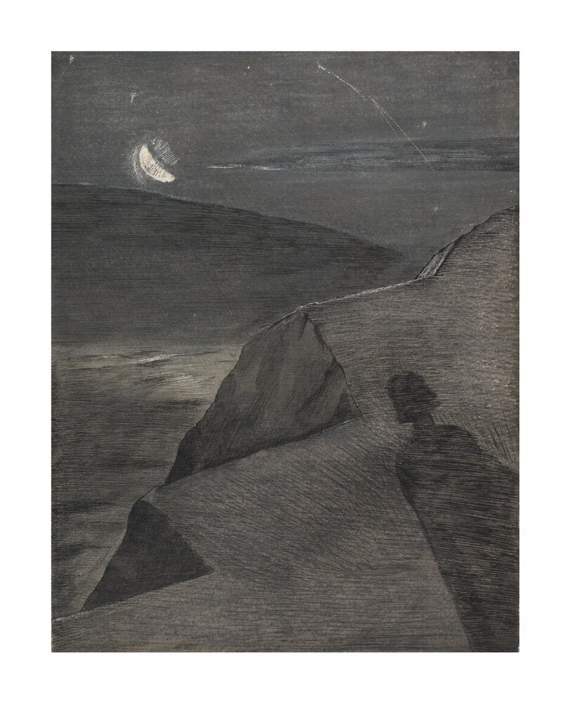 The cliff to the north - Art Print