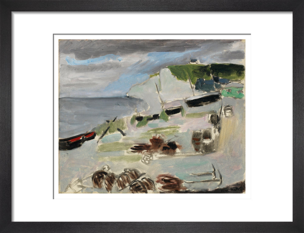 Boats on the Beach, Étretat - Art print
