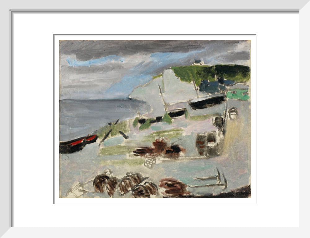 Boats on the Beach, Étretat - Art print
