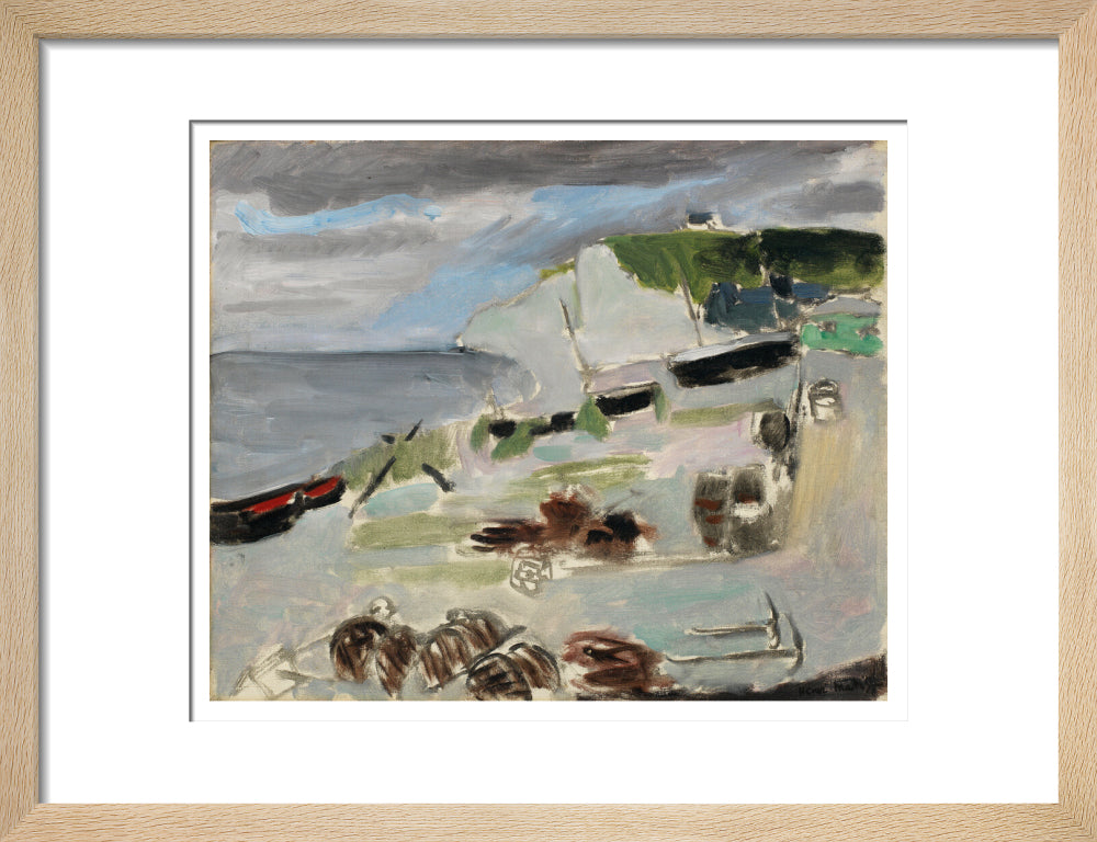 Boats on the Beach, Étretat - Art print