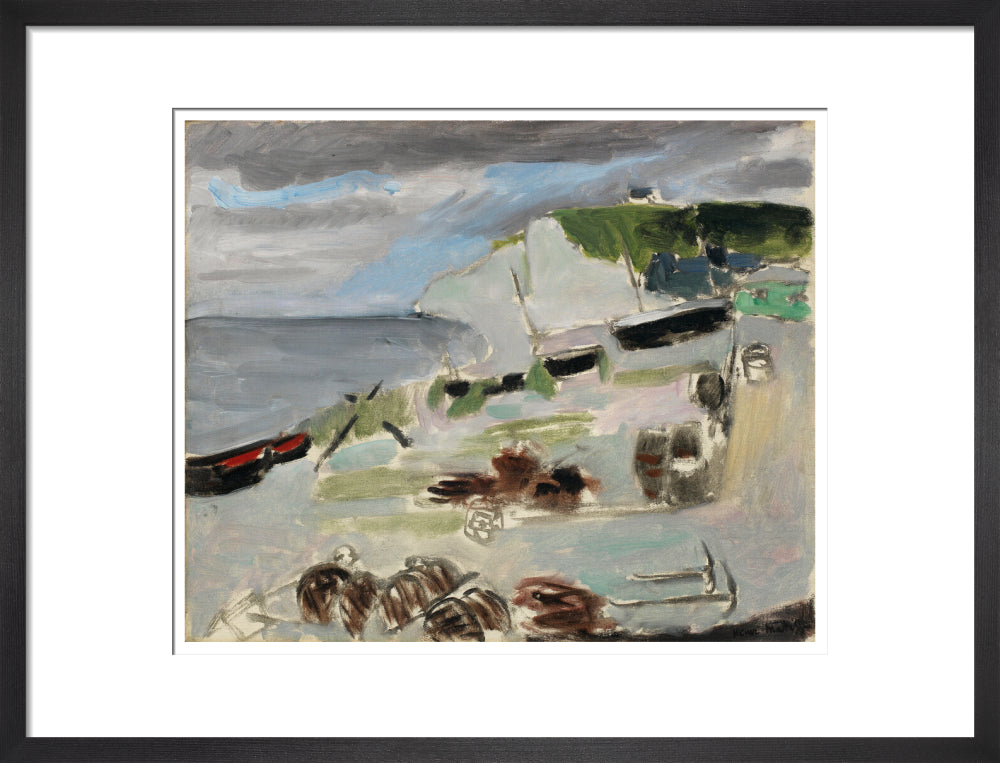 Boats on the Beach, Étretat - Art print