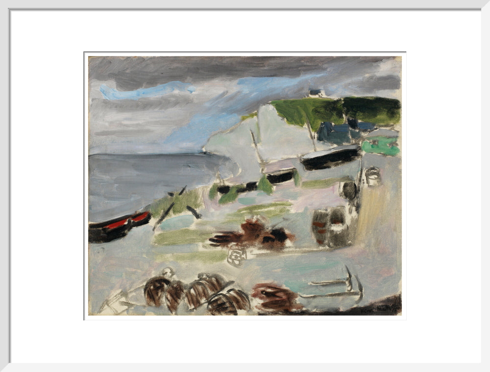 Boats on the Beach, Étretat - Art print