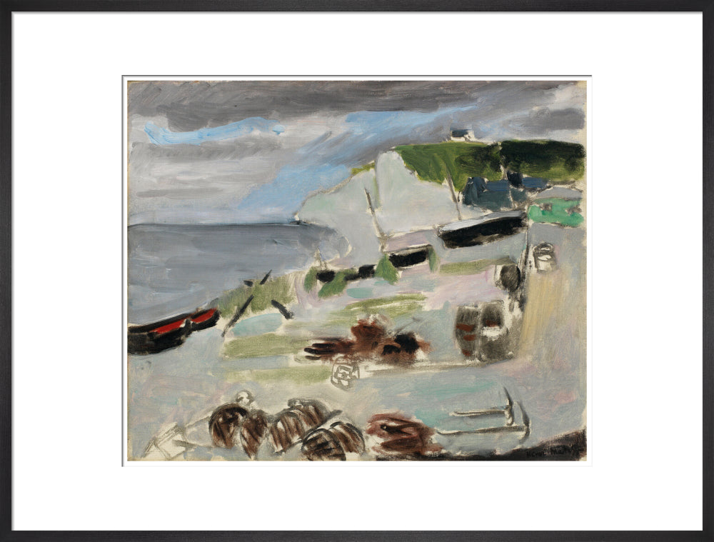 Boats on the Beach, Étretat - Art print