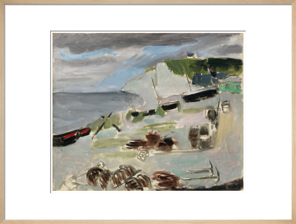 Boats on the Beach, Étretat - Art print