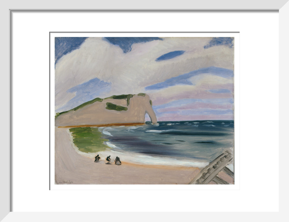 Women on the Beach, Étretat - Art print