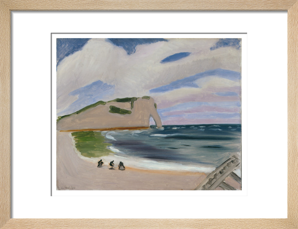 Women on the Beach, Étretat - Art print