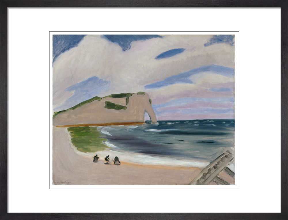 Women on the Beach, Étretat - Art print