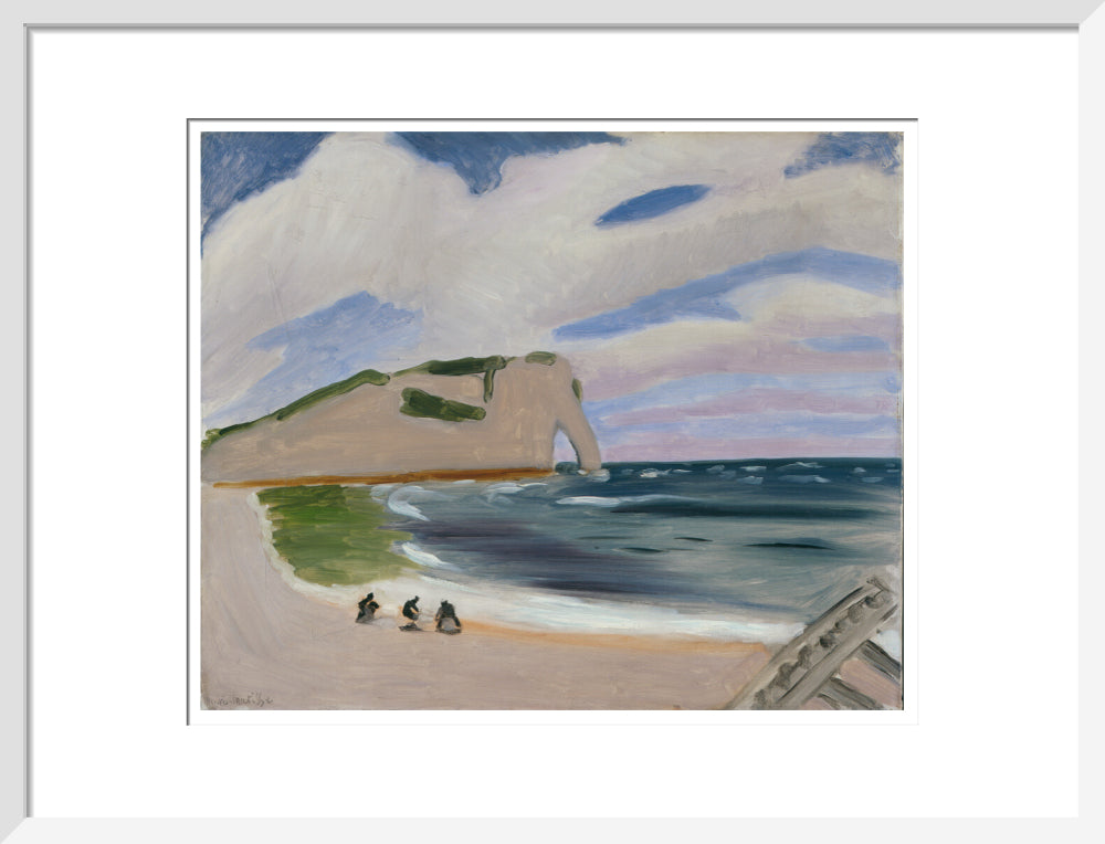 Women on the Beach, Étretat - Art print