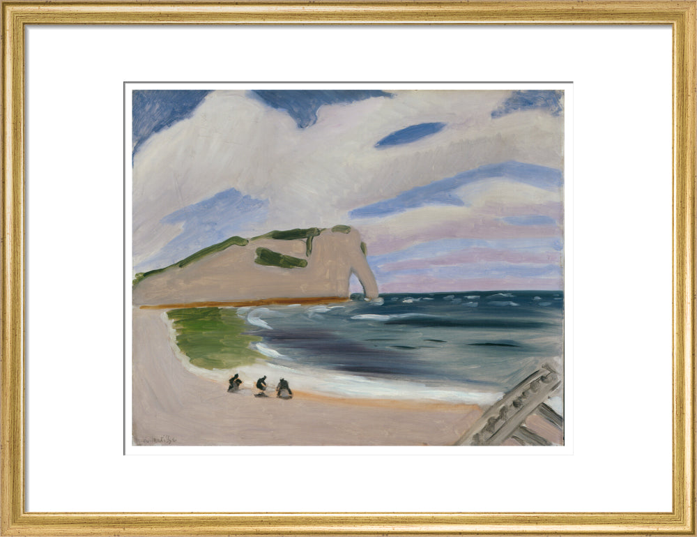 Women on the Beach, Étretat - Art print