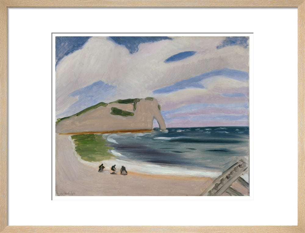 Women on the Beach, Étretat - Art print