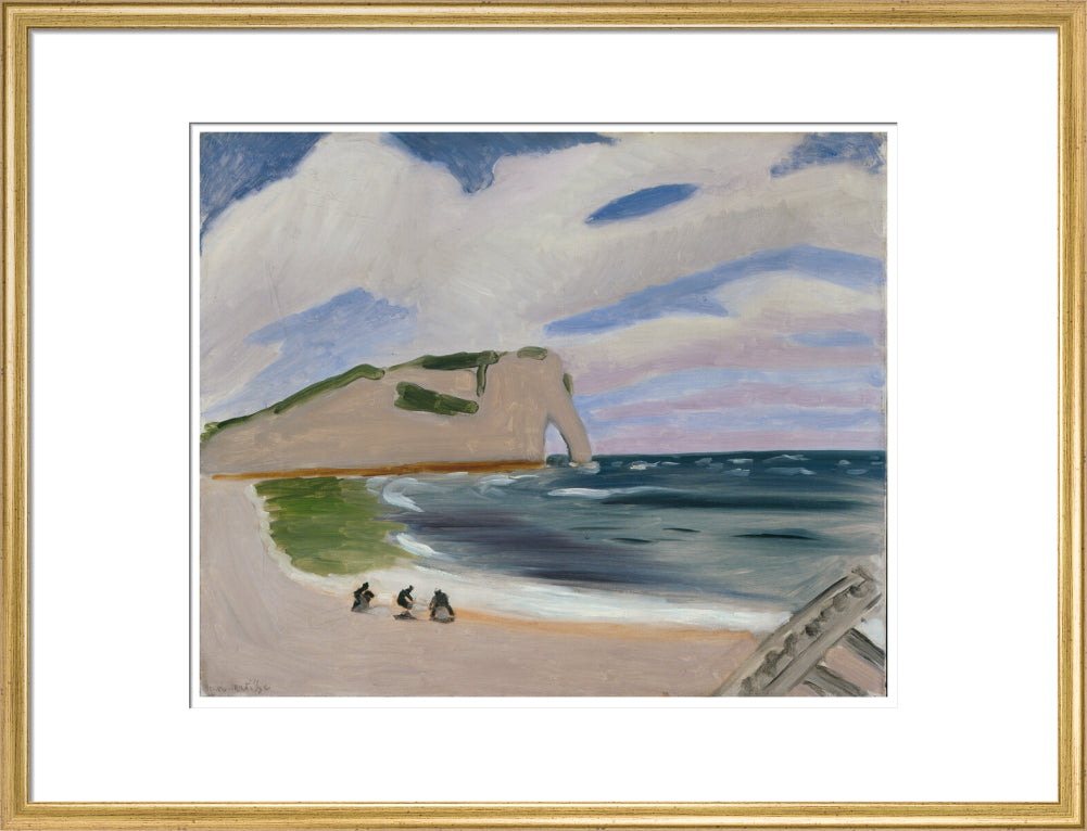 Women on the Beach, Étretat - Art print