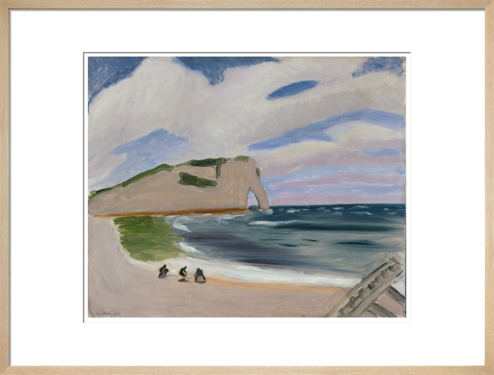 Women on the Beach, Étretat - Art print