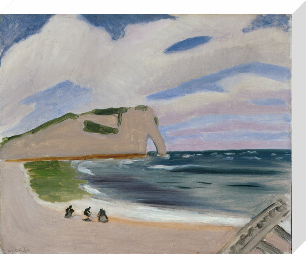 Women on the Beach, Étretat - Art print