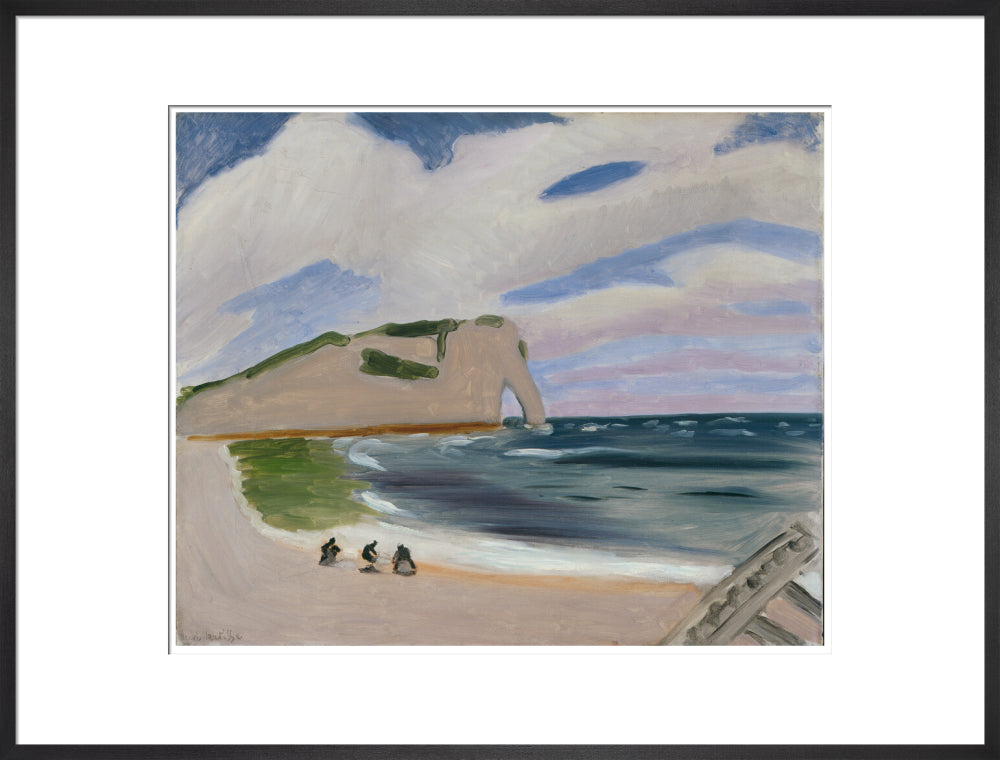 Women on the Beach, Étretat - Art print