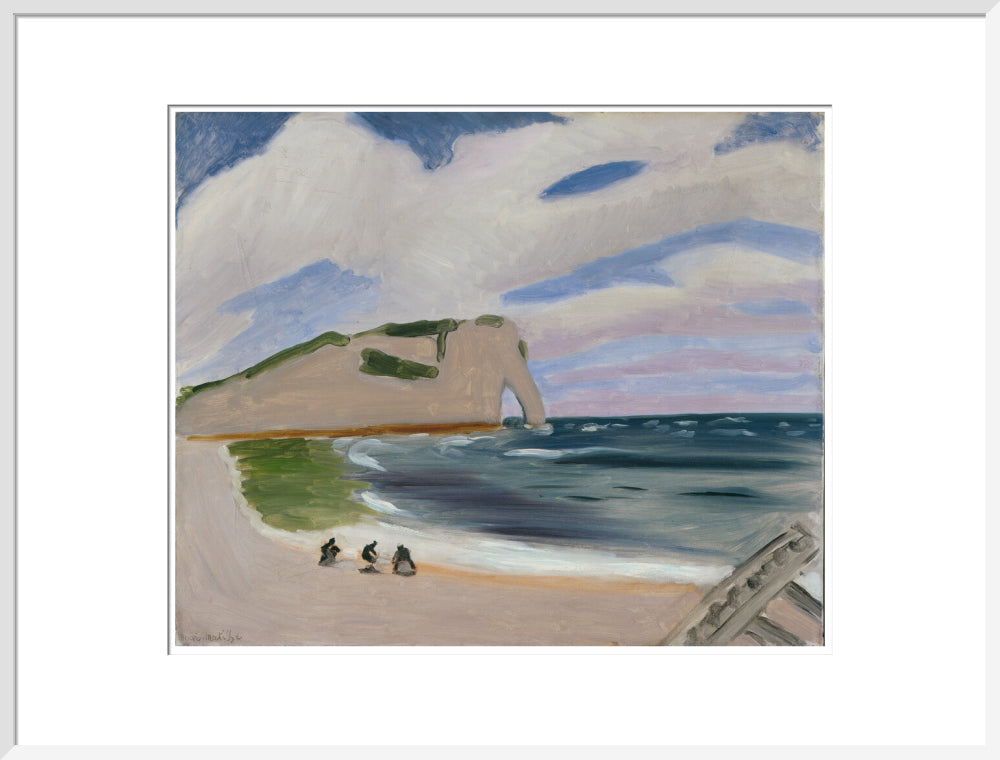 Women on the Beach, Étretat - Art print