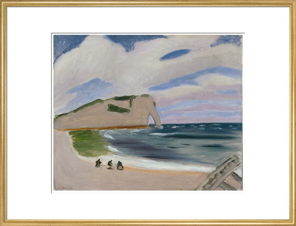 Women on the Beach, Étretat - Art print