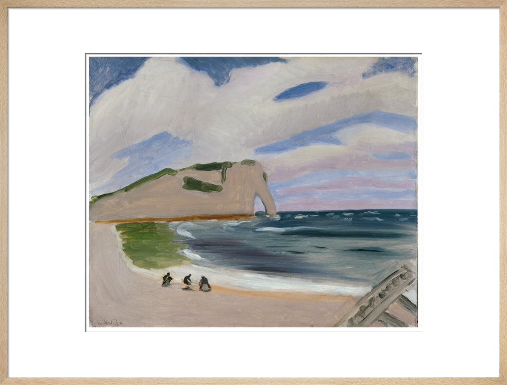 Women on the Beach, Étretat - Art print