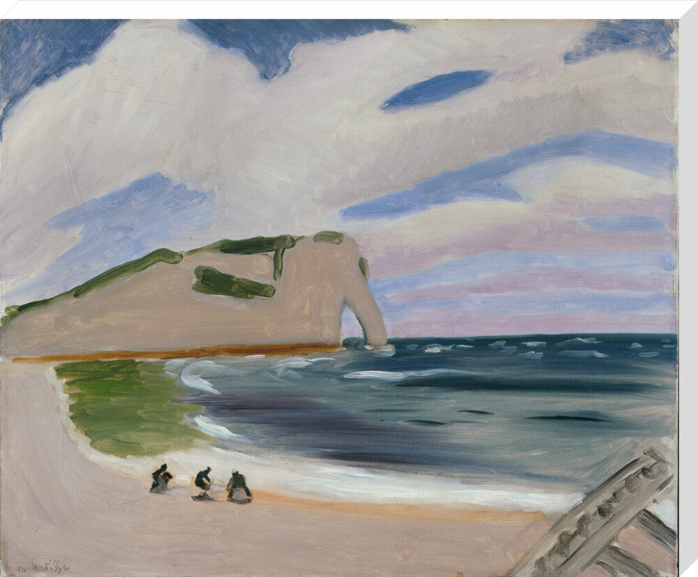 Women on the Beach, Étretat - Art print