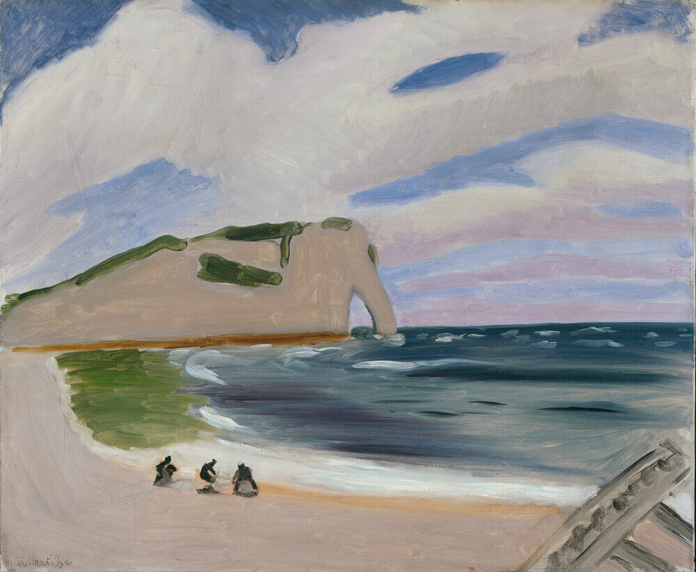 Women on the Beach, Étretat - Art print