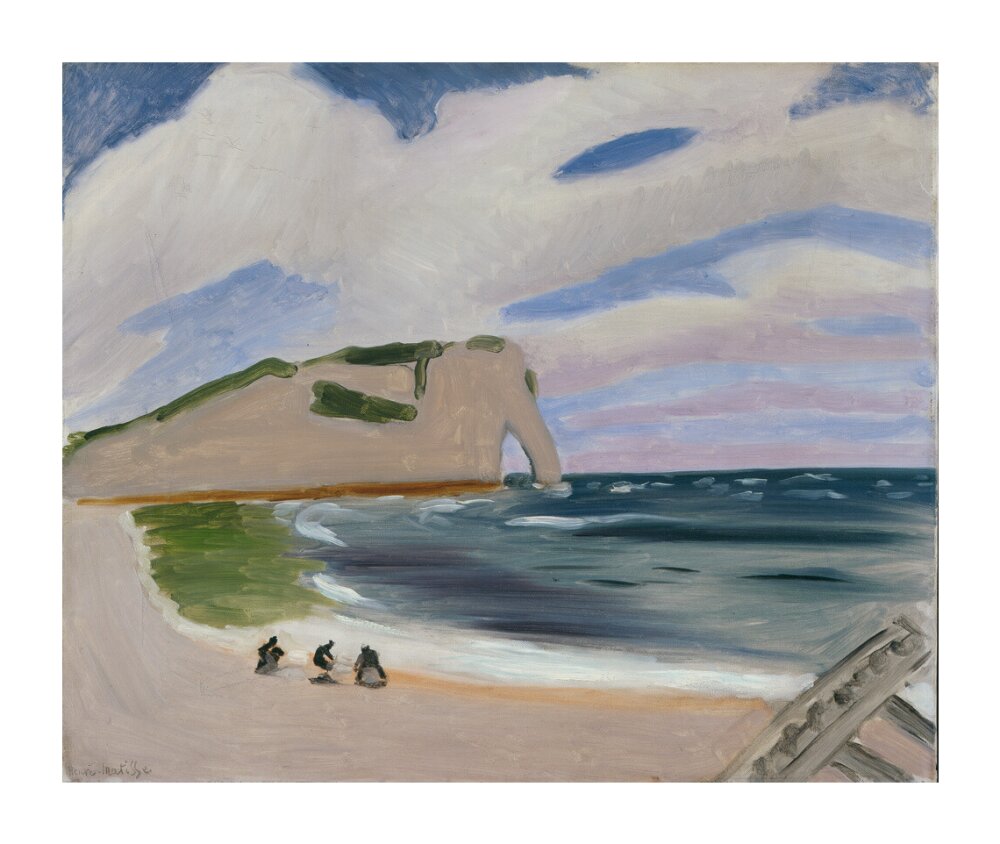 Women on the Beach, Étretat - Art print