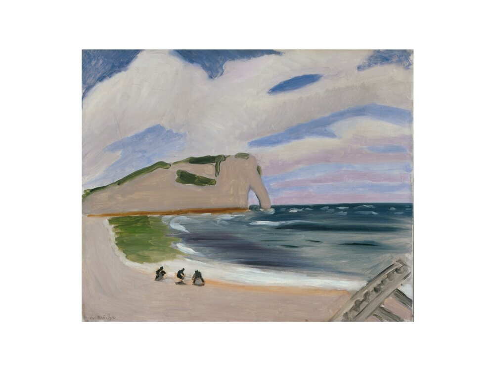 Women on the Beach, Étretat - Art print