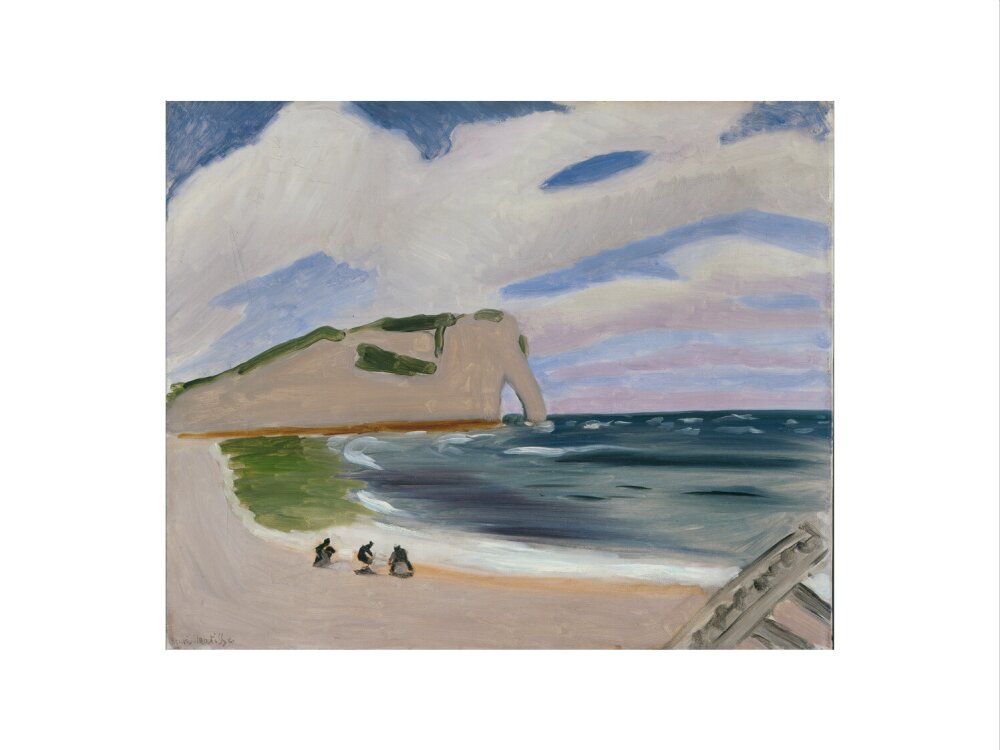Women on the Beach, Étretat - Art print