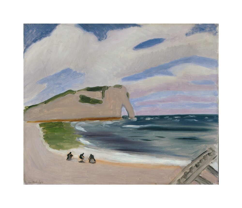 Women on the Beach, Étretat - Art print