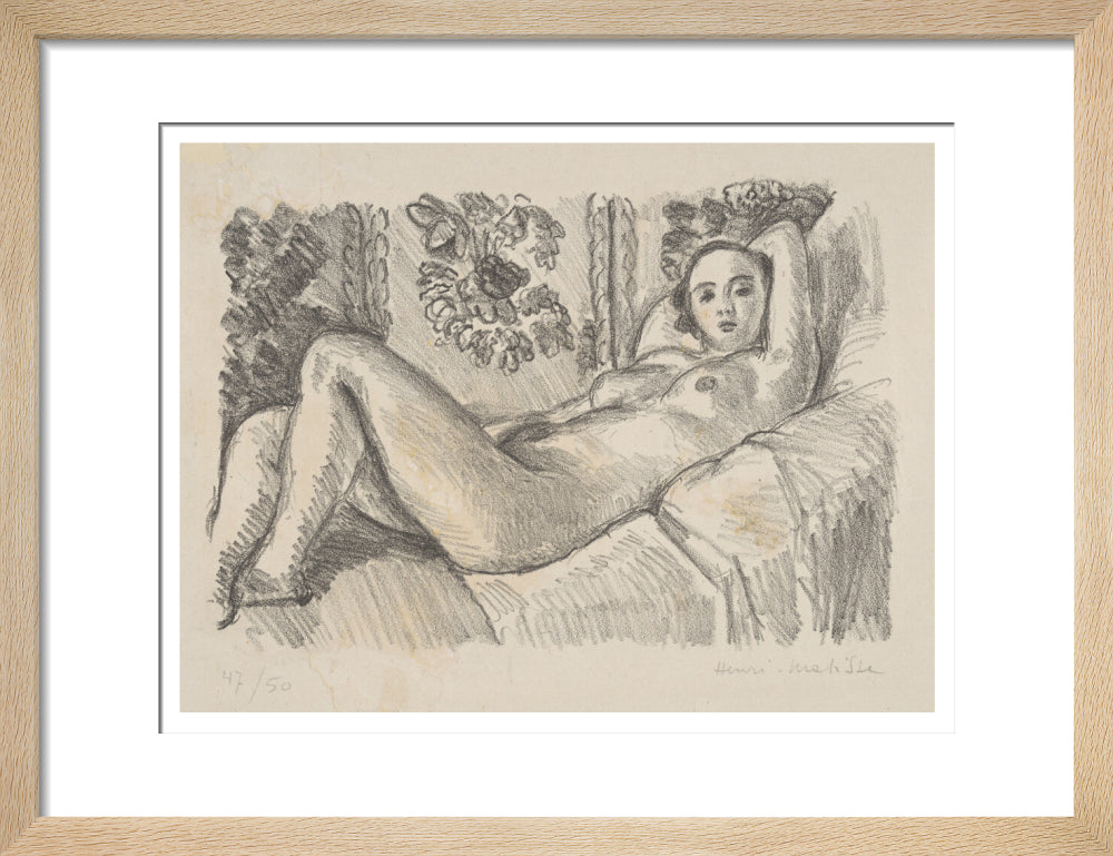 Reclining Nude - Art print