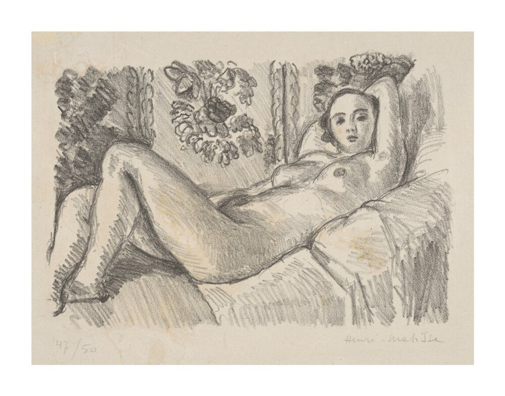 Reclining Nude - Art print