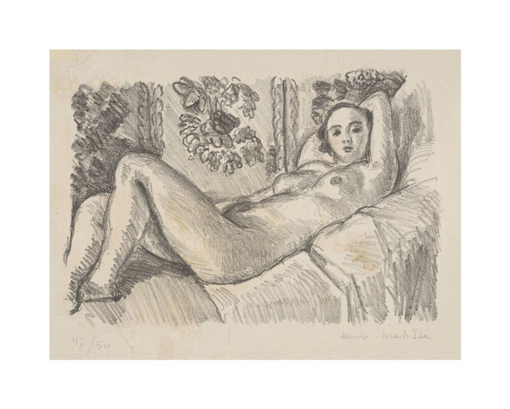 Reclining Nude - Art print