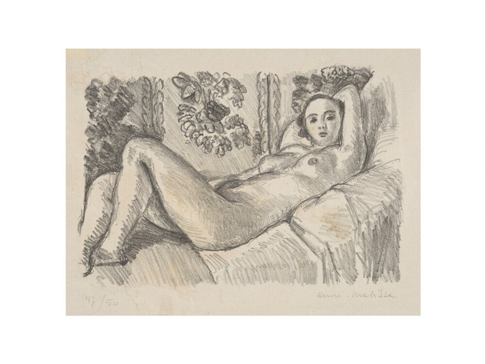 Reclining Nude - Art print