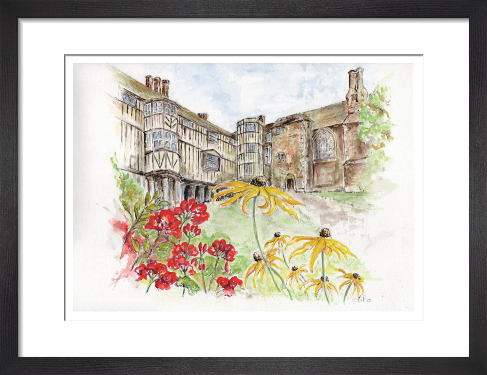 Queens' College Cambridge, Cloisters Court - Art Print